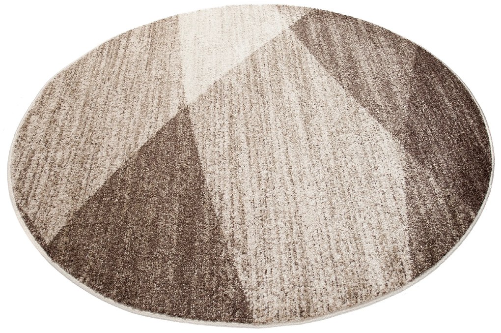 Koberec kruh K195B BEIGE SARI KOŁO 3UX Veľkosť: 130x130cm