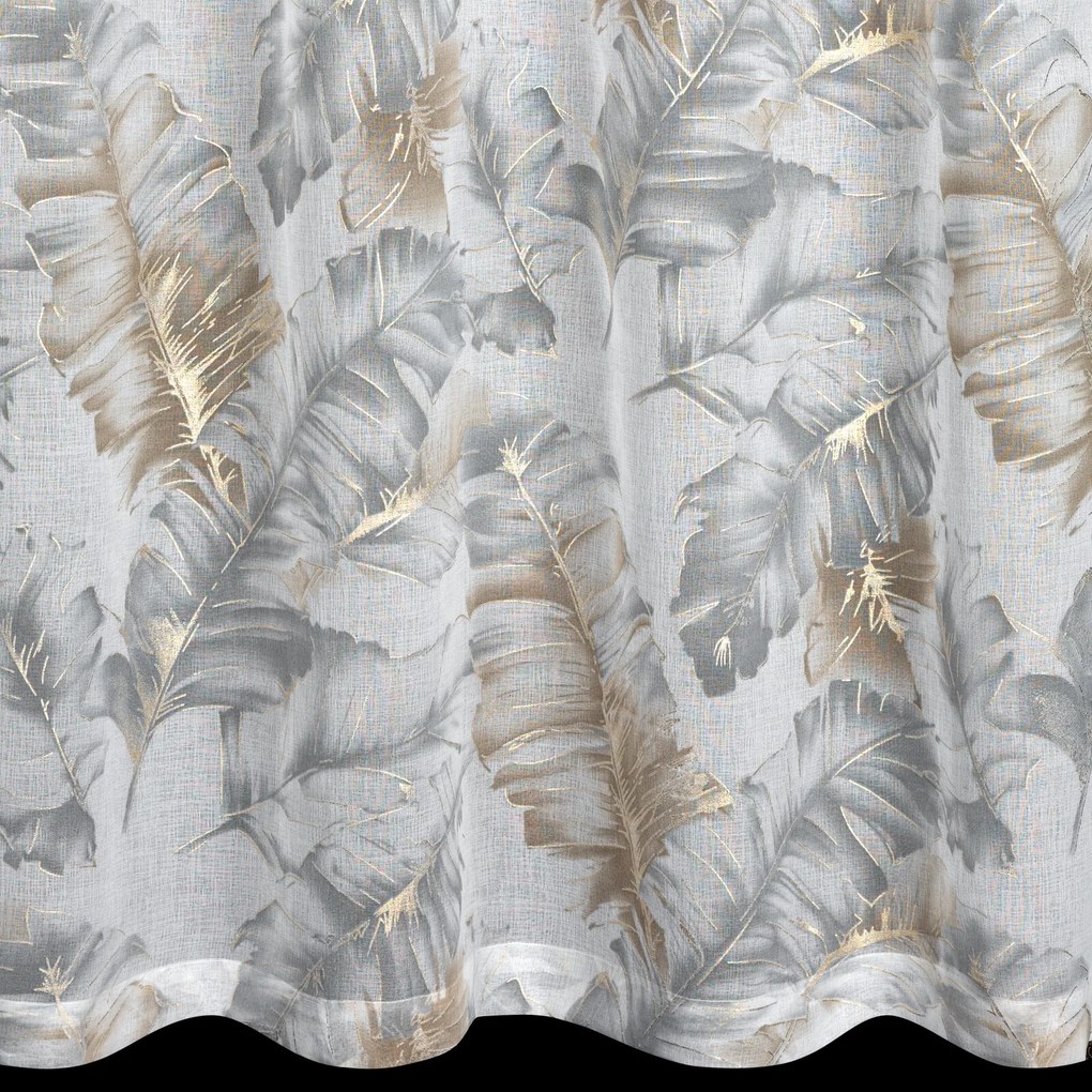 ZÁVES NA KRÚŽKOCH LAYLA 140X250 CM VZOROVANÁ