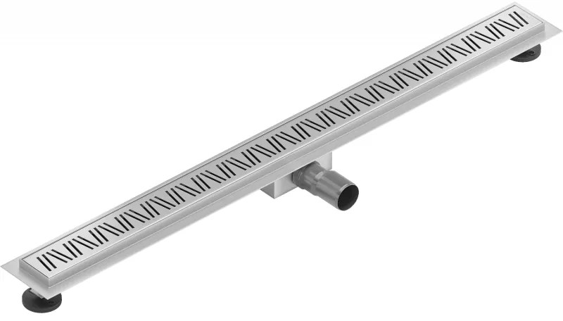 Mexen Flat nerezový sprchový žľab 80 cm vzor M22, 1029080-15