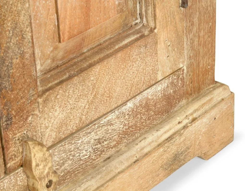 furniture-nabytek.cz - Masivní šatní skříň Patina z mangového dřeva, lakovaná, přírodní barva