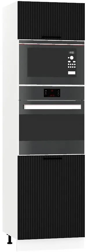 Skrinka do kuchyne  Kate d60pk mv 2133 pl čierny hrášok