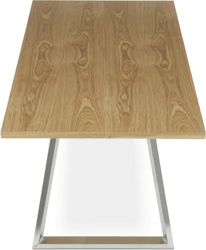 Jedálenský stôl HT-W1515 dub / strieborný