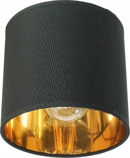 Závesná lampa na strop LOFT, zvité zlaté tienidlo, 4xe27, do izby, lustera