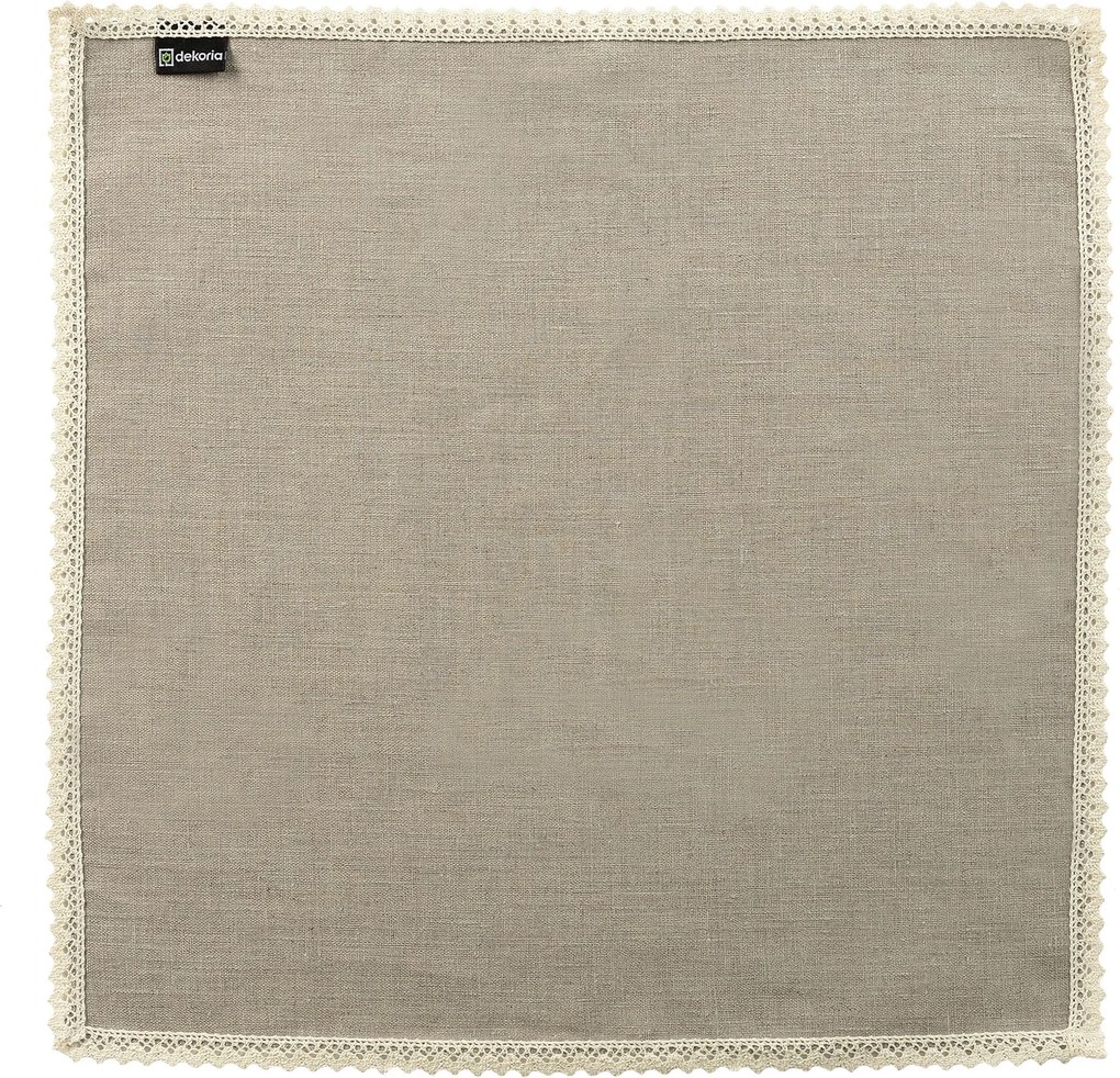 Čipkovaný obrúsok 1 ks. 48x48 cm farba produktu béžová látka zapletaná
