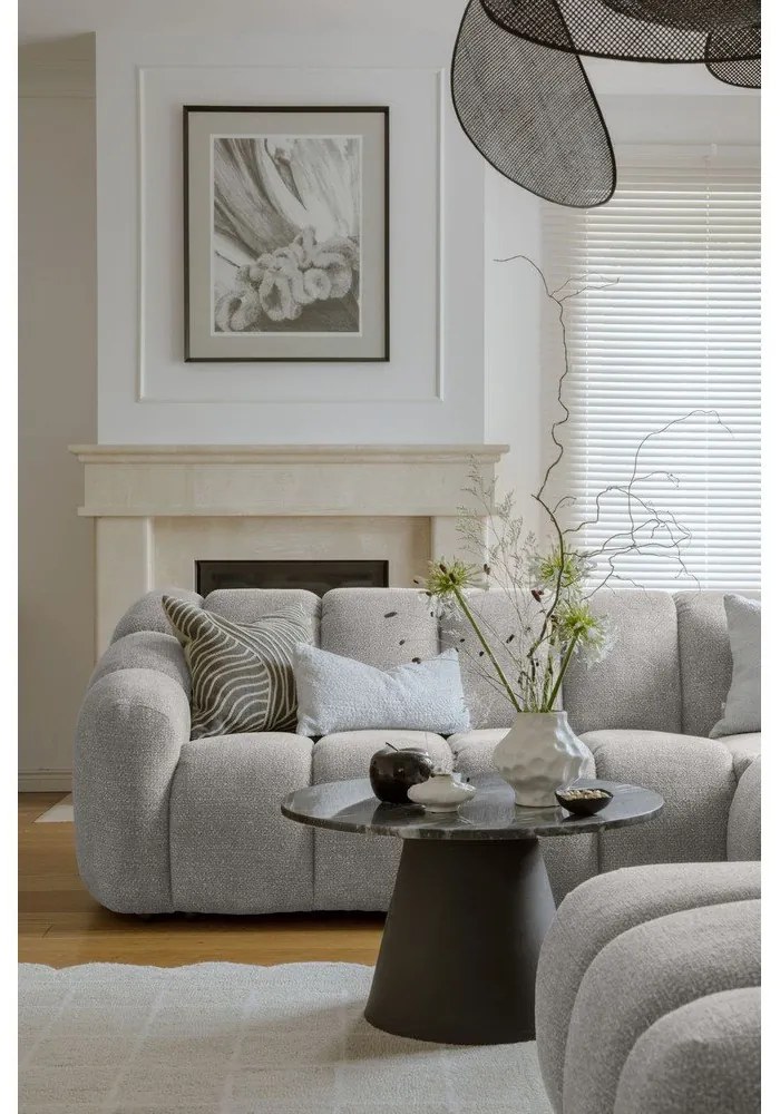 Svetlosivá rohová pohovka (ľavý roh/do tvaru "U") Shell – Miuform