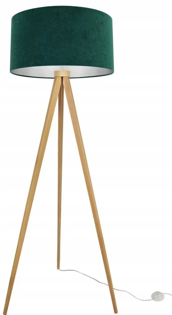 Stojacia lampa Mediolan, 1x textilné tienidlo (výber z 10 farieb), (výber zo 6 farieb konštrukcie), ch