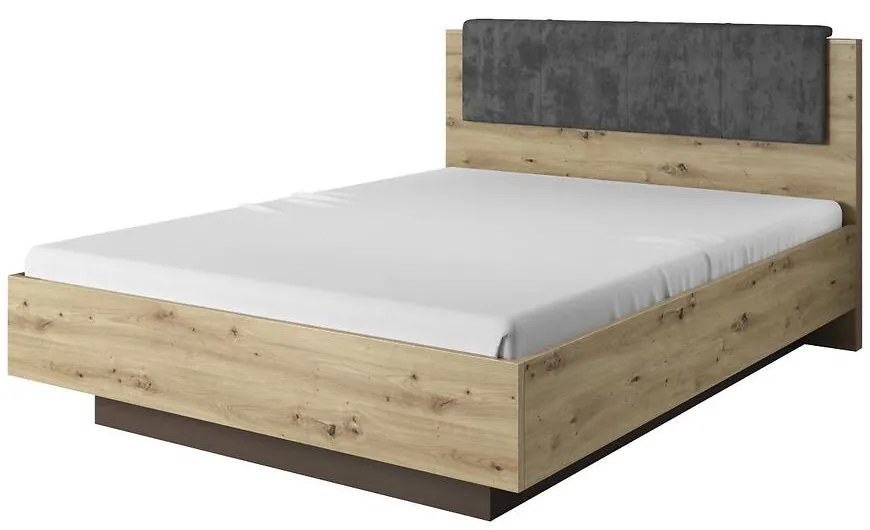 Posteľ  160 s úložným priestorom Arco dub artisan/grafit