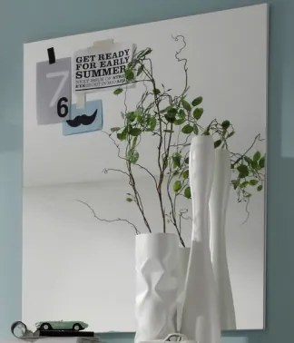 Nástenné zrkadlo Spice, biele%