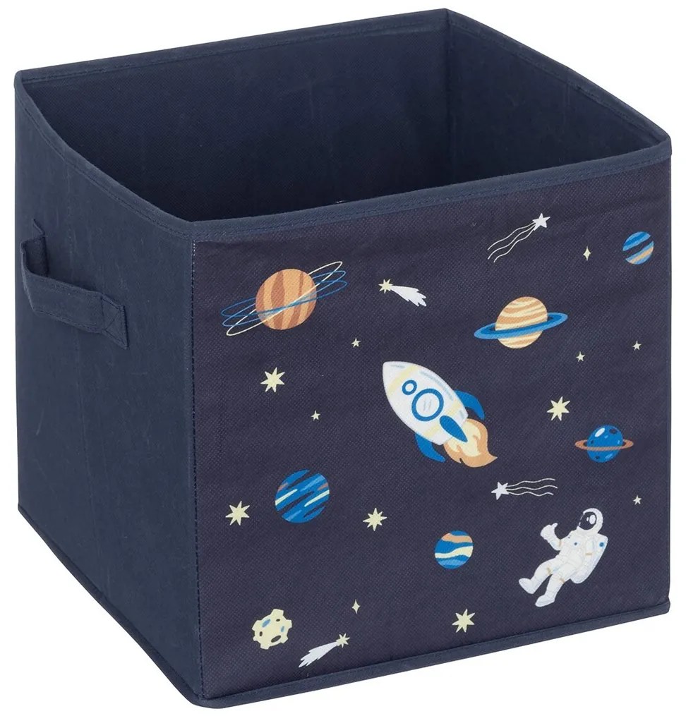 Úložný box Rocket, sada 2ks, 29x29x29 cm, modrá