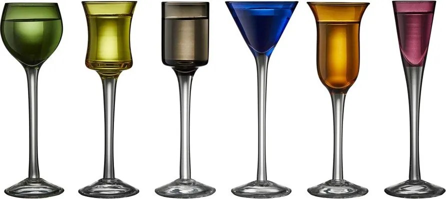 Štamperlíky v súprave 6 ks 50 ml – Lyngby Glas