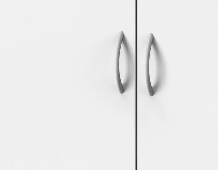 Skriňa s deleným priestorom Multiraum, 80 cm, biela