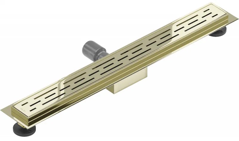 Mexen Flat M01 nerezový sprchový žľab 50 cm, zlatá, 1520050-15