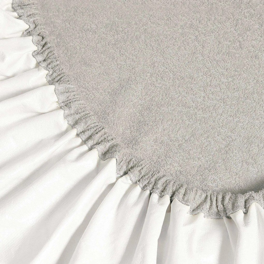 Goldea nepriepustná froté elastická plachta - sivohnedá 120 x 200 cm