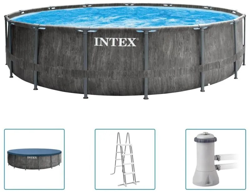 INTEX GREYWOOD PRISM FRAME PREMIUM POOLS Bazén set 457 x 122 cm 26742NP