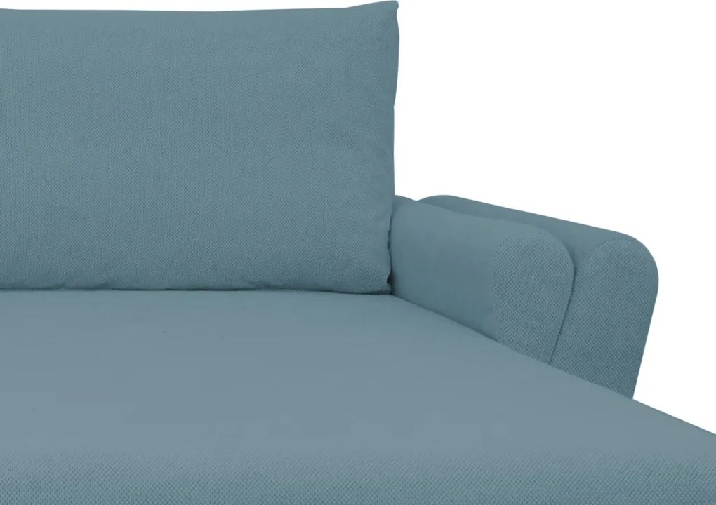 Rohová sedačka Helvetius, modrá látka