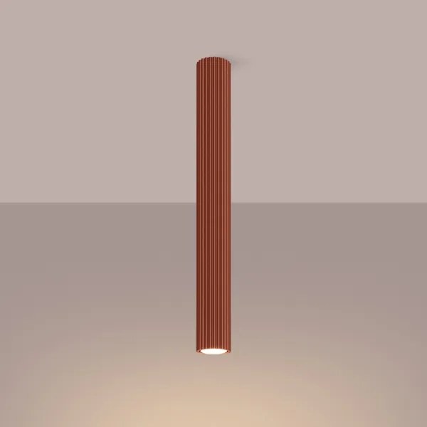 Sollux SL.1629 - Bodové svietidlo KARBON 1xGU10/10W/230V 60 cm červená