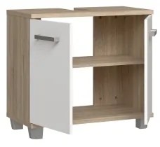 Kúpeľňová skrinka VENOM biela/dub sonoma