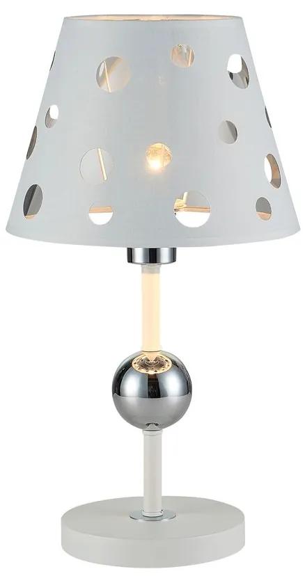 CLX Stolová dizajnová lampa TREVISO, 1xE14, 60W, biela