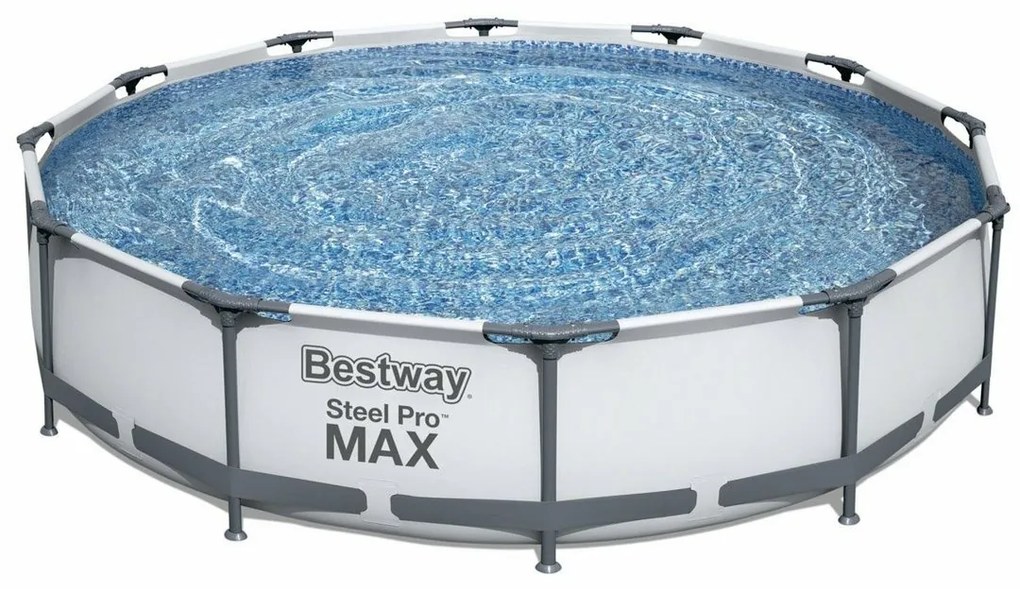 Bestway Okrúhly nadzemný bazén Steel Pro MAX s kartušovou filtráciou