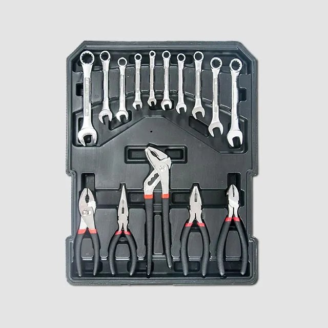 STAVTOOL Sada náradia v pojazdnom boxe, 188 dielov | 370 × 210 × 520 mm, hliníkový box