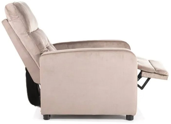 Relaxačné kreslo OTUS VELVET, béžová bluvel 40