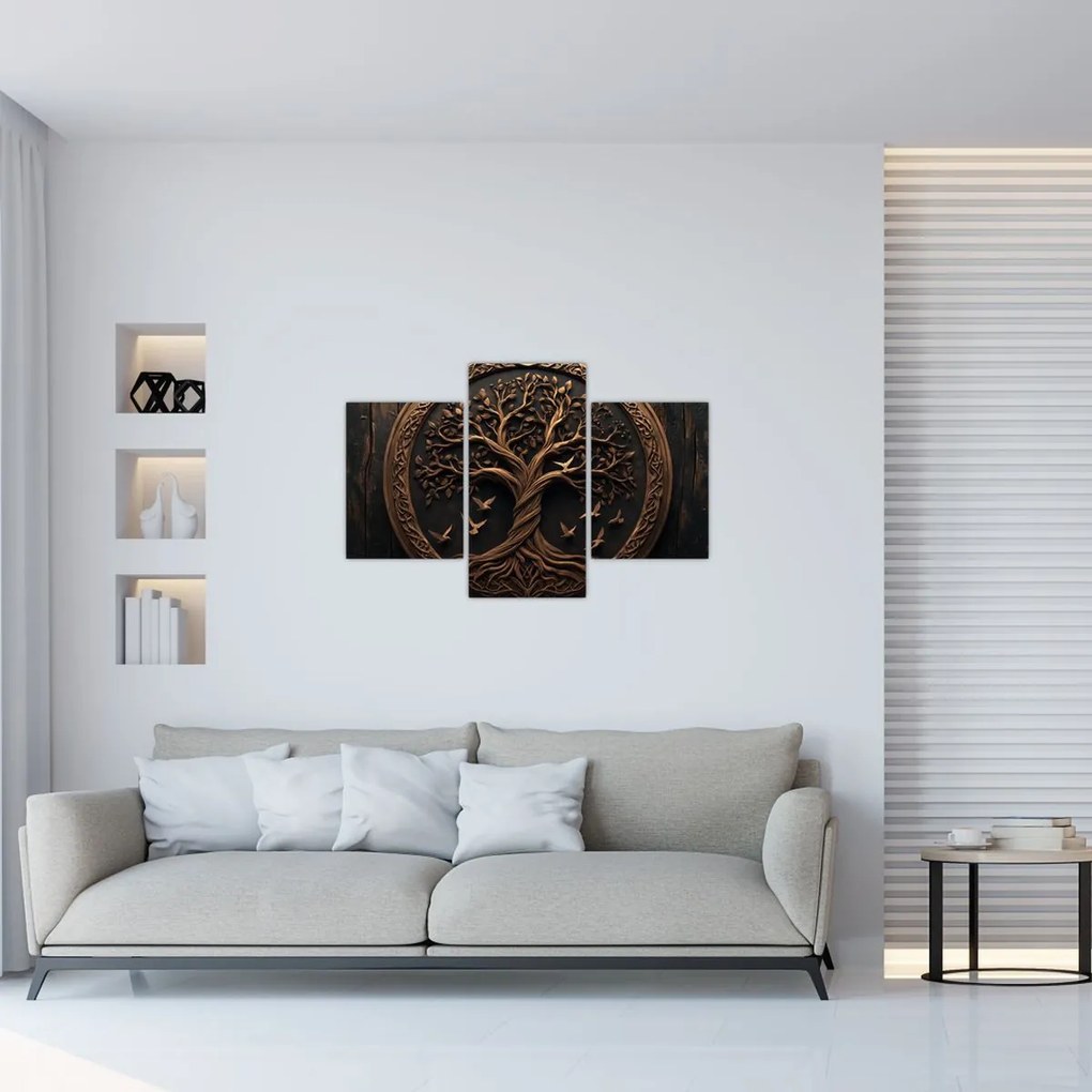 Obraz – Drevený strom života (90x60 cm)