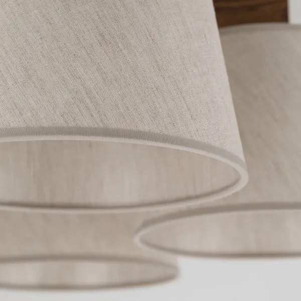 Brilagi - Prisadený luster LATTE 5xE27/15W/230V borovica/krémová