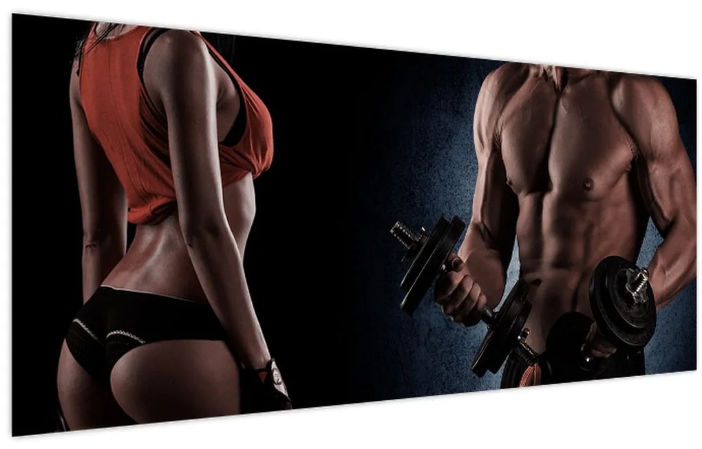 Obraz - Fitness (120x50 cm)