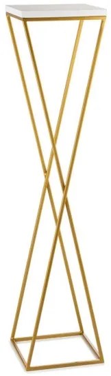 Stojan na kvety LOFT 100x24 cm zlatá/biela