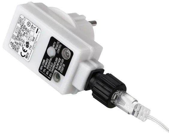 Vianočný svietiaci cencúle modré, vnútorné i vonkajšie 80LED s ovládačom