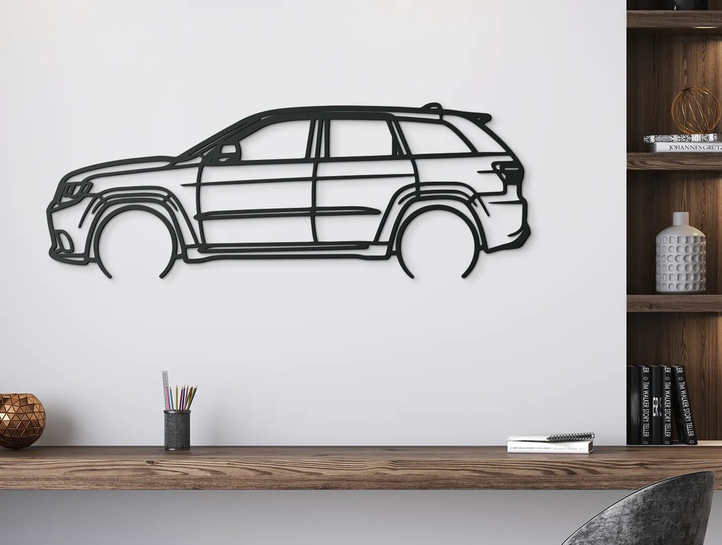 drevko Obraz Jeep Grand Cherokee Rozmer obrazu: 31 x 86 cm, Farba dekorácie: Čierna