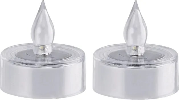 Solárne LED čajové sviečky FLARNIS, sada 2 ks