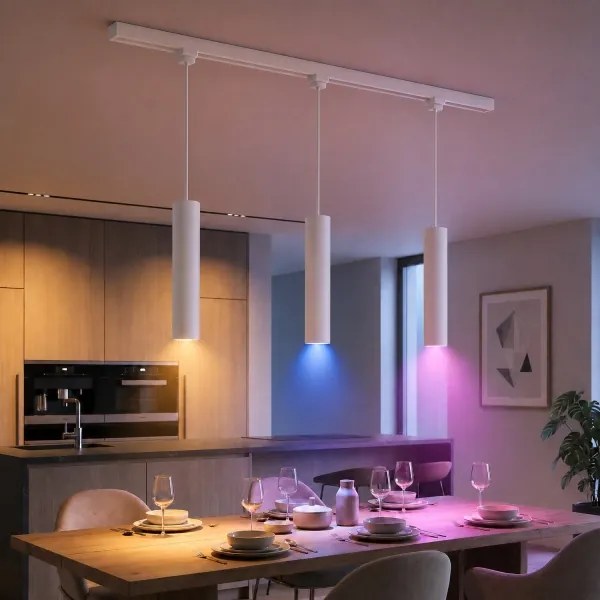 Philips - LED stmievateľný luster na lanku v lištovom systéme EASYLINK 3xGU10/4,7W/230V 1 m biela