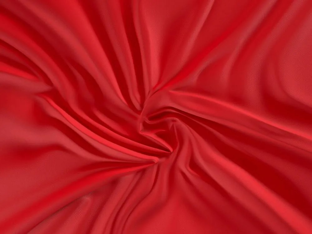 Kvalitex Luxusná Saténová plachta červená Bavlna Satén, 90x200 cm