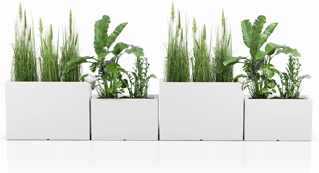 Dizajnový kvetináč MONUMO LUNGO MAXI White