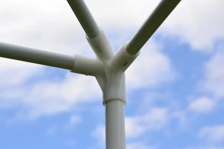 Garthen 652 Záhradný párty stan - modrý 3 x 3 m + 2 bočné steny