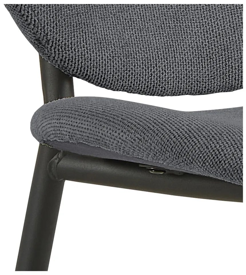 Antracitová jedálenská stolička Cliff – Actona