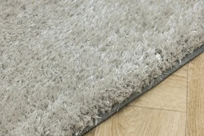 Koberec Shaggy Silky 72 strieborný / sivý