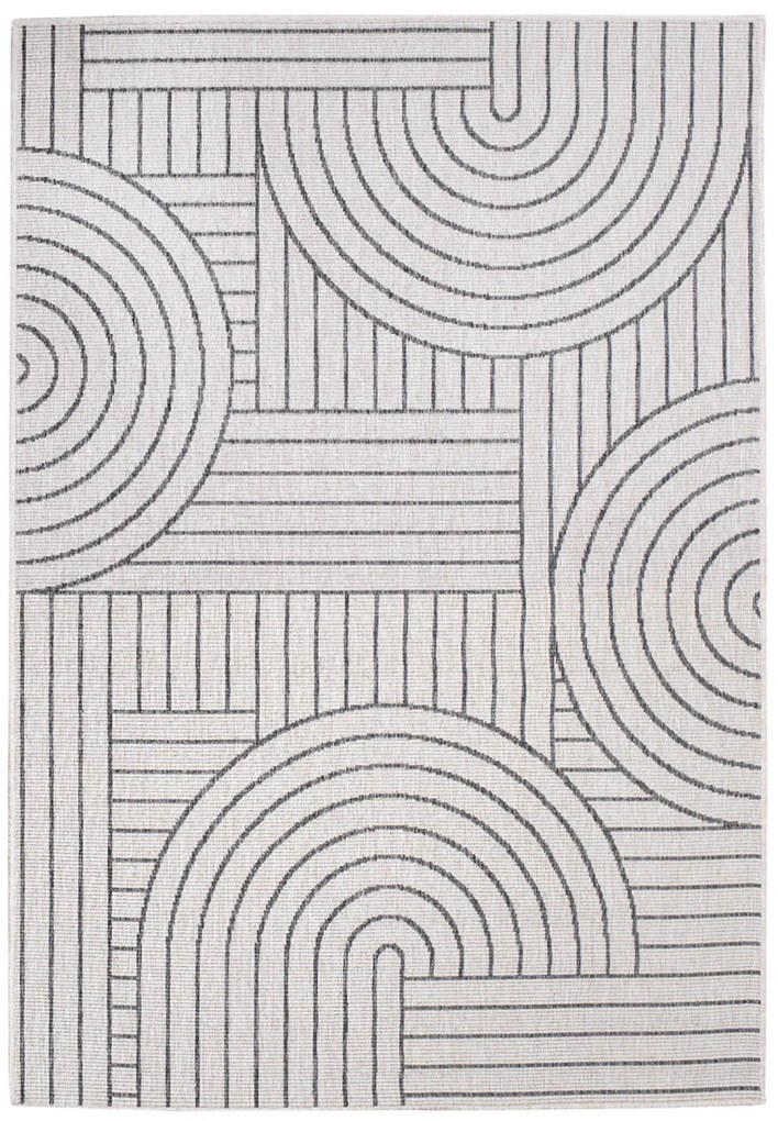 Dekorstudio Obojstranný koberec na terasu DuoRug 5842 - sivý Rozmer koberca: 200x290cm