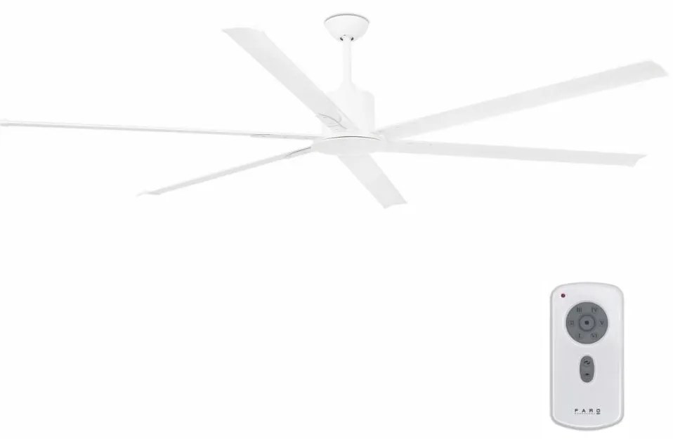 FARO 33461A - Stropný ventilátor ANDROS XL biela pr. 213 cm + diaľkové ovládanie