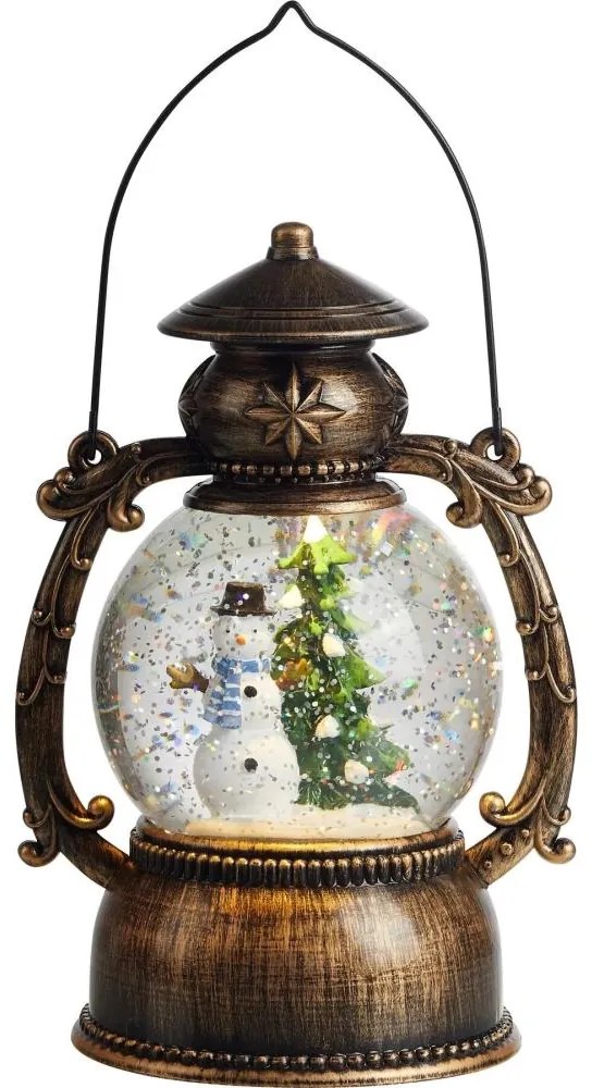 Markslöjd 705053 - LED Vianočná dekorácia LOTHAR LED/0,15W/3xAA lucerna bronzová