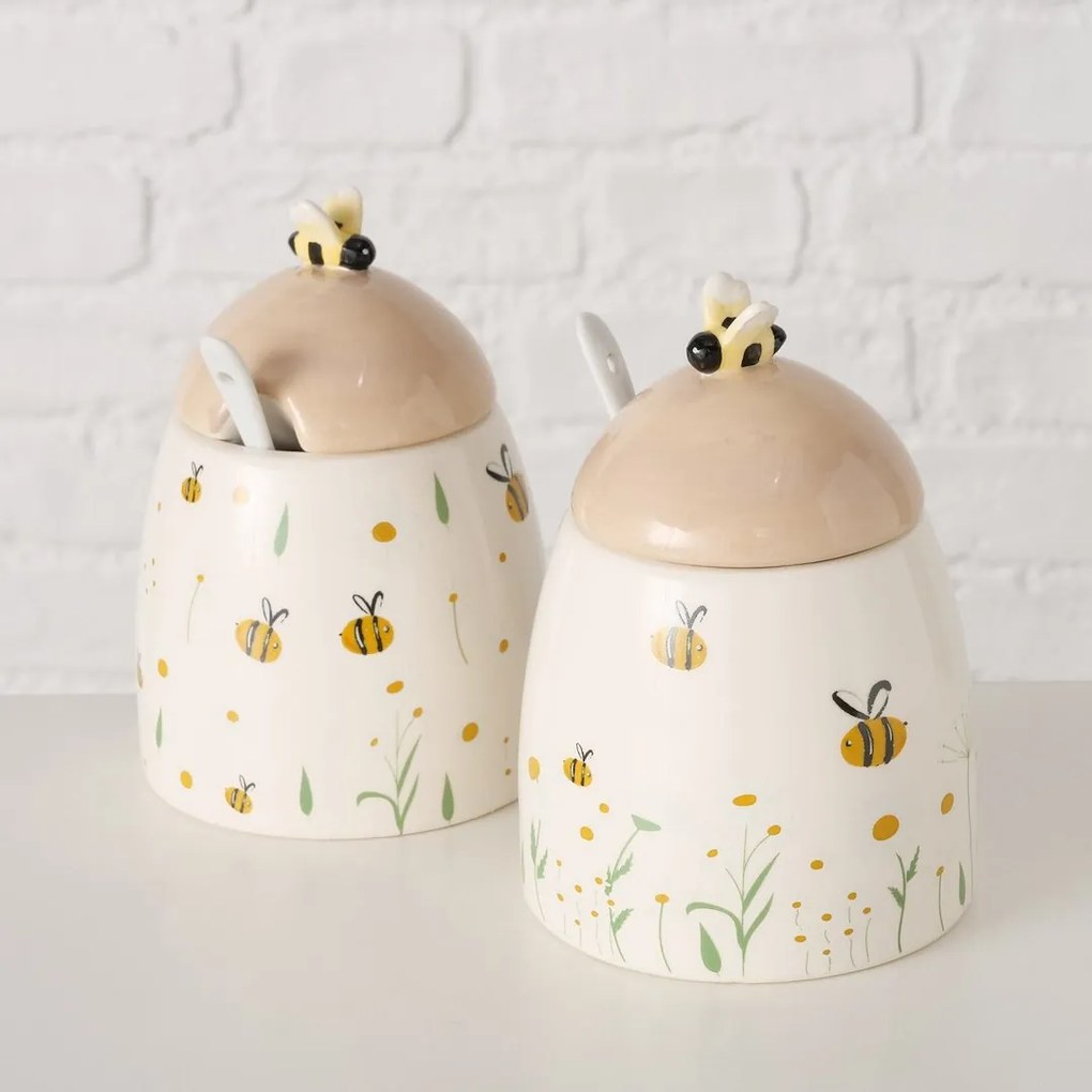 BOLTZE Keramická cukornička Honey1, 445 ml