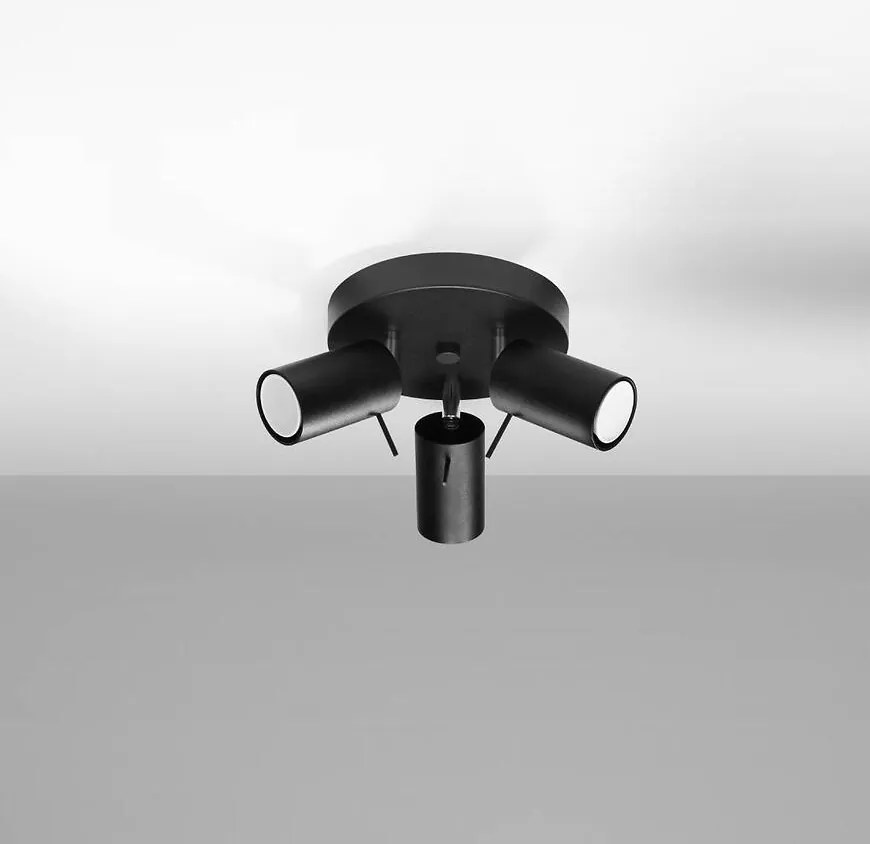 Stropné bodové svietidlo  Oregon 3P A-1016  čierna