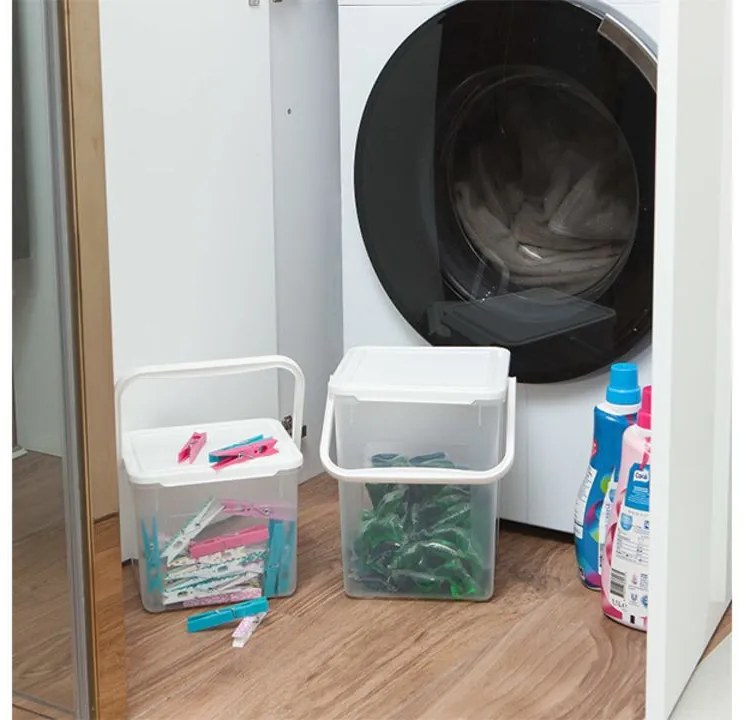 Rotho Box na prací prášok (5 kg), 9 l, s rúčkou, DETERGENT