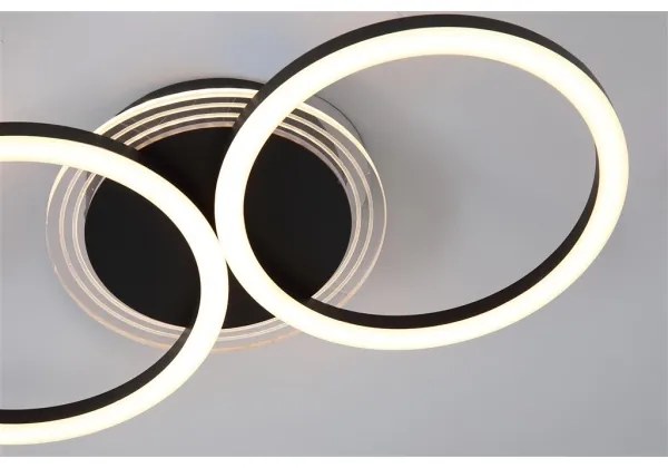 Searchlight 13651BK - LED stmievateľné stropné svietidlo CONTOUR LED/24W/230V 3000K