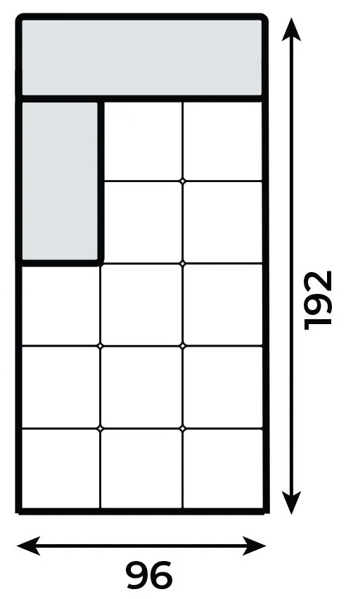 PROXIMA.store - Leňoška II UMBRIA TYP ROHU: Ľavý, SKUPINA LÁTOK: Skupina 5