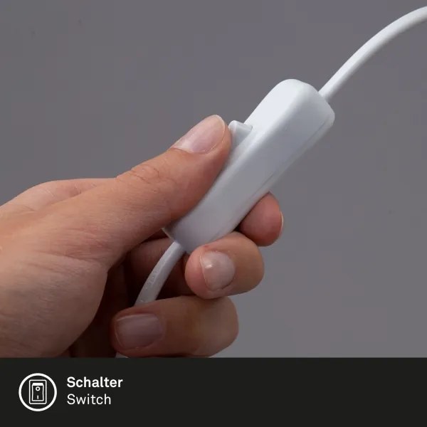 Briloner 2615-016P - LED Lampa s klipom GRIP LED/2,5W/230V biela