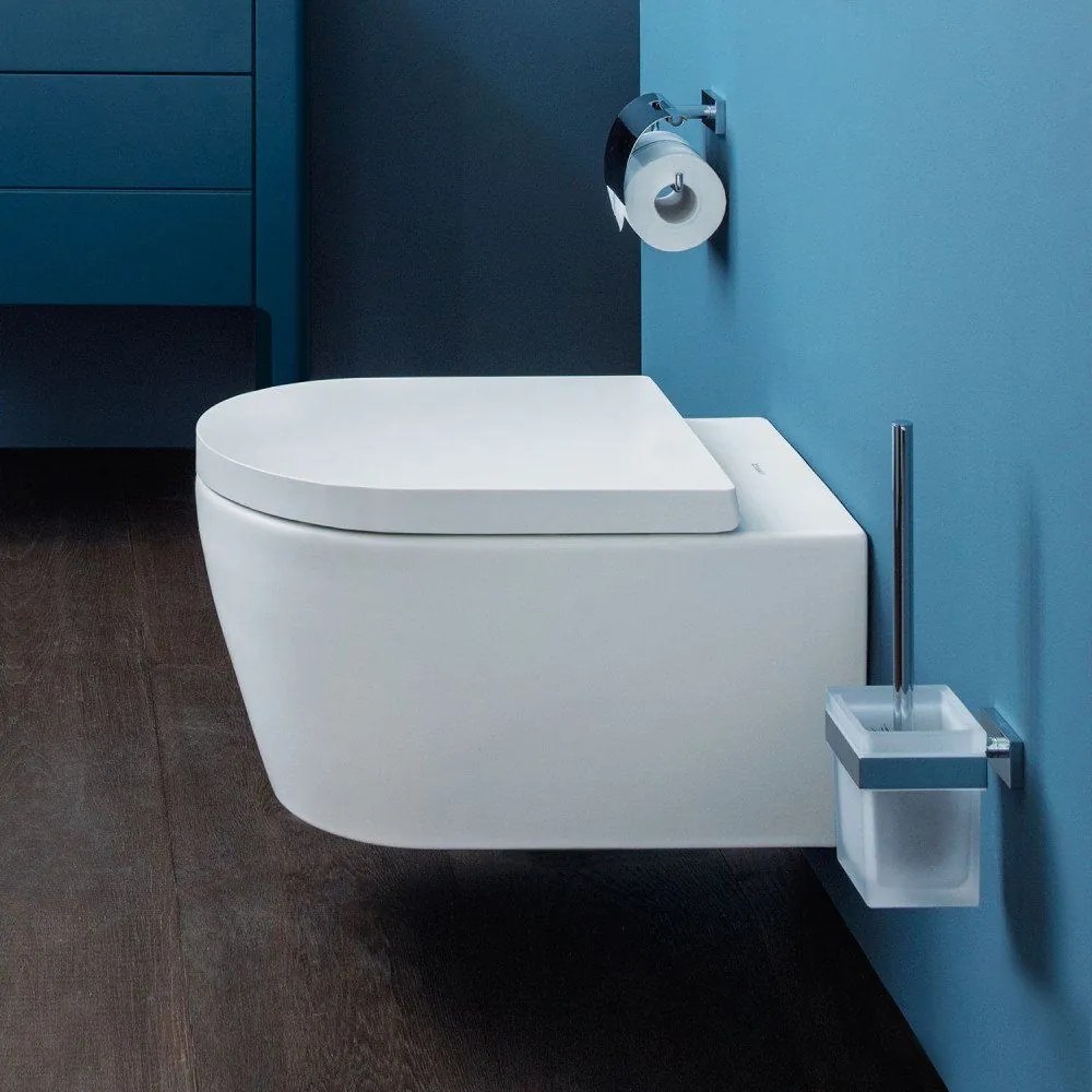 DURAVIT ME by Starck závesné WC Rimless s hlbokým splachovaním, 370 x 570 mm, biela/biela matná, s povrchom HygieneGlaze, 2529099000