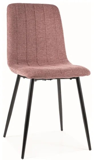 Jedálenská stolička ALAN - svetloružová