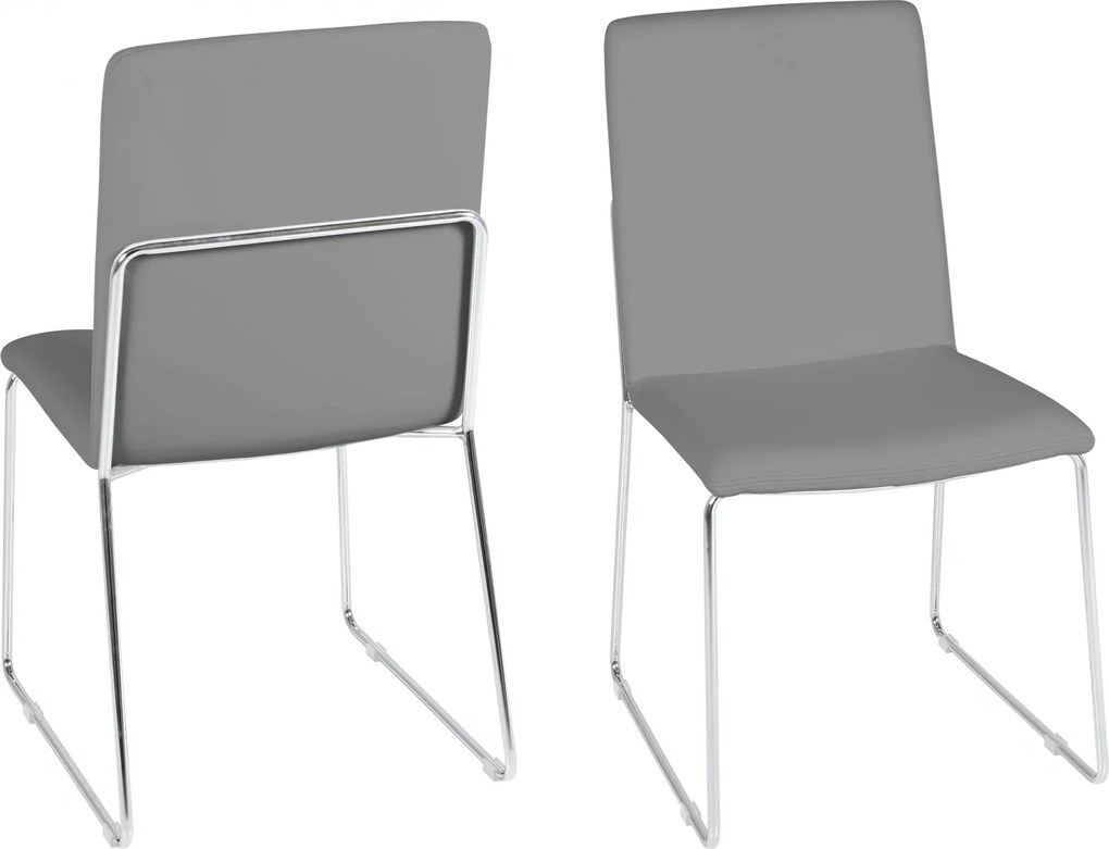 Bighome - Jedálenská stolička KITOS, sivá